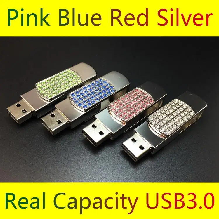Ювелирное Ожерелье Pendrive 512 ГБ USB флеш накопитель 128 8 16 32 64 Поворотный карта памяти 3