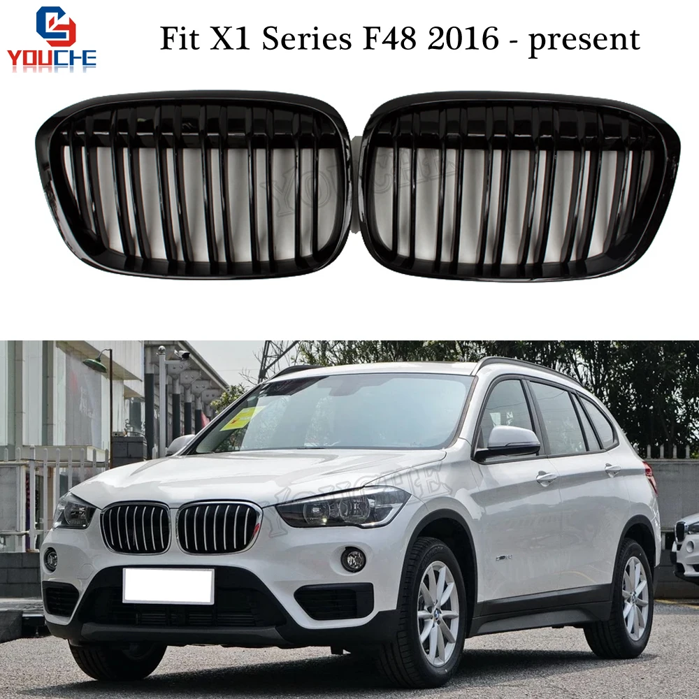 X1 F48 Сменные гоночные грили для BMW серии 2016 + 5-дверные SUV xDrive20i передний бампер