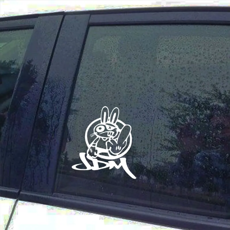 Забавный кролик jdm наклейка для автомобиля и наклейки автомобилей Стайлинг
