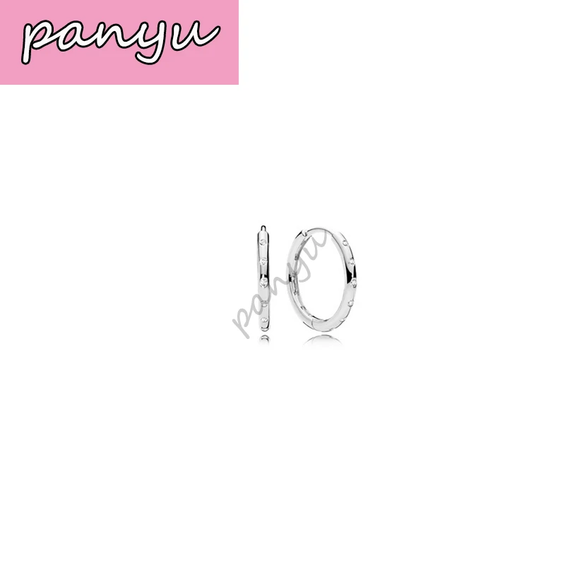 PAN Ear Nails Серебро 925 капли воды полые любящие ушные ногти подходят для Дня Святого Валентина DIY Серьги очаровательные ювелирные изделия