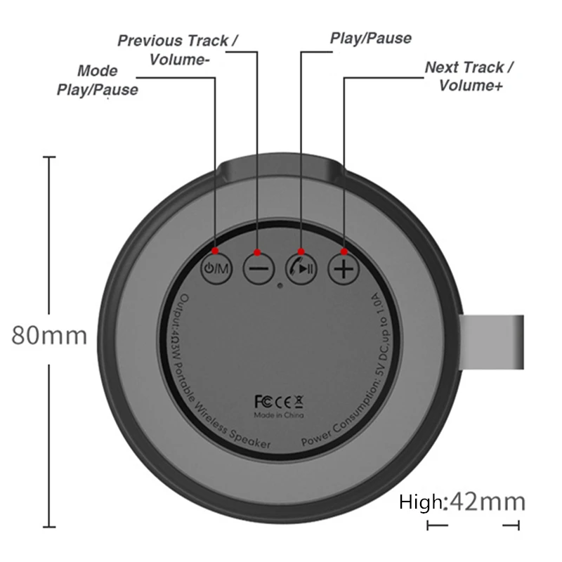 NBY беспроводной портативный Bluetooth динамик мини тяжелый бас Lou s HiFi Звук FM радио