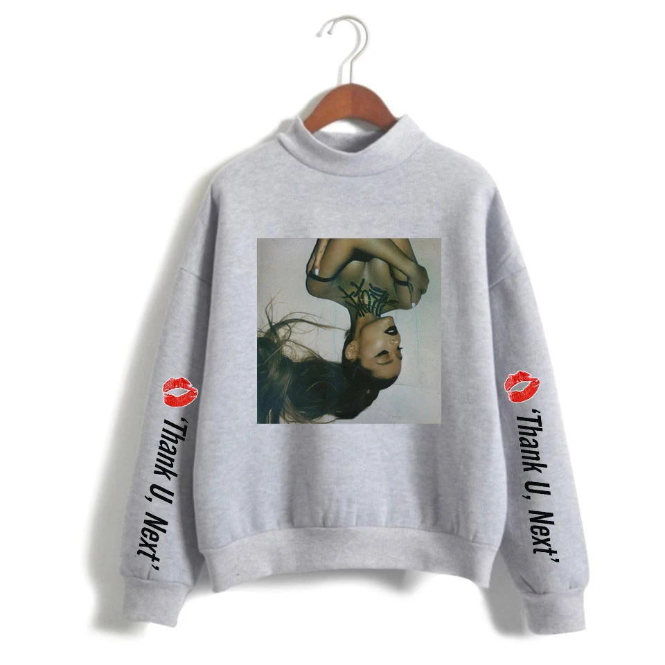 Luckfridayf Ariana Grande худи с принтом толстовки Женская одежда хит-хоп водолазка хлопок длинный рукав одежда больших размеров 4xl