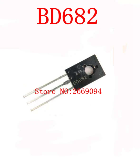 100 шт./500 шт./1000 шт. BD681A BD681 BD682A BD682 TO 126 NPN PNP 80 в 4A TO126 силиконовый триодный