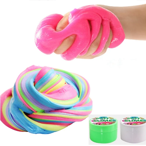 Хлопок грязи Тонкий PUFF слизь Пластилин DIY декомпрессии вентиляционные игрушки