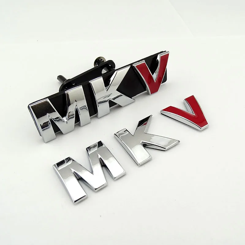 Автомобильный значок MKV, автомобильная эмблема MK5, автомобильный логотип MKV, наклейка на заднюю крышку для автомобиля
