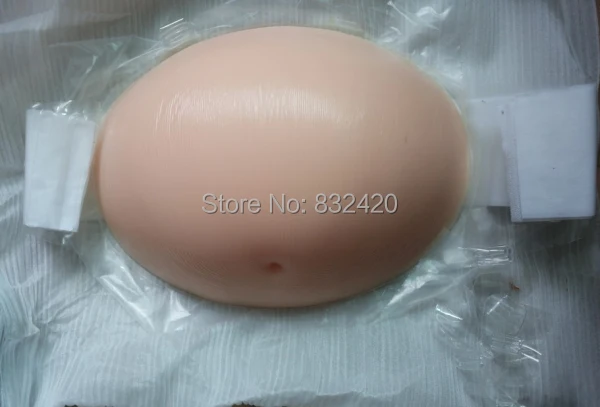 

Light Skin Tone 5000 Belly Artificial Tummy for Fake Pregnancy Silicone Pregnant Belly Twins 8~10 Months Drop shipping wholesale