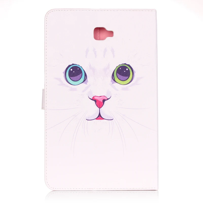 Soft Silicon Case for Samsung Galaxy Tab A 10.1 2016 T580 T585 Stand Cover PU Leather Fundas Painted | Компьютеры и офис