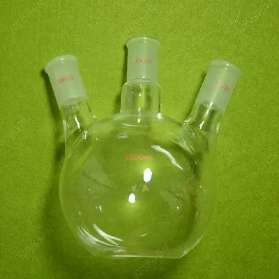 Flat Bottom Flask 1000ML 3 Neck 24/40 Three lab | Канцтовары для офиса и дома