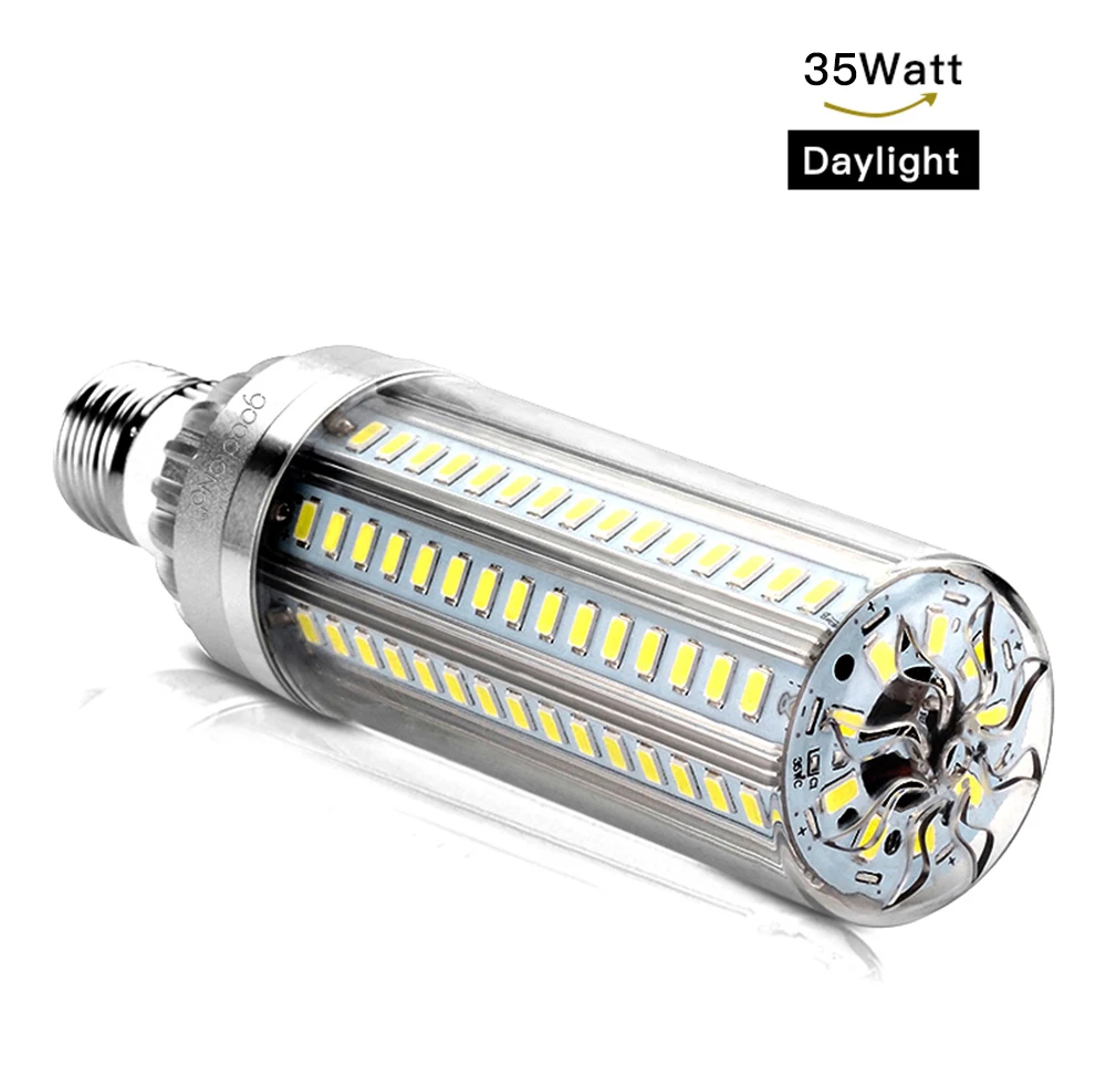 35W LED Lamp Chandelier LED Bulb 110V 220V LED Corn Bulb E27 25W 35W 50W Aluminum Ampoule For Warehouse Square Lighting - Испускаемый цвет: 35W