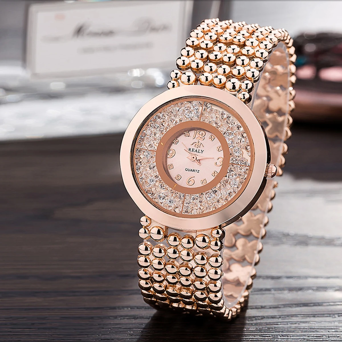 Женские часы с бриллиантами Reloj Mujer блестящие Кварцевые наручные из нержавеющей