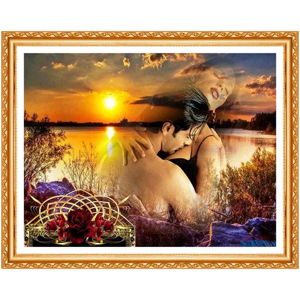 DIY 5D алмазная вышивка для любителей заката Алмазная картина крестиком полное