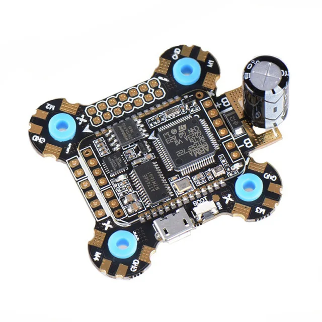 Полетный контроллер JHEMCU F722 2-6 S OSD 5 В/2A открытый BEC mit 25 в конденсатор 30x30 мм для