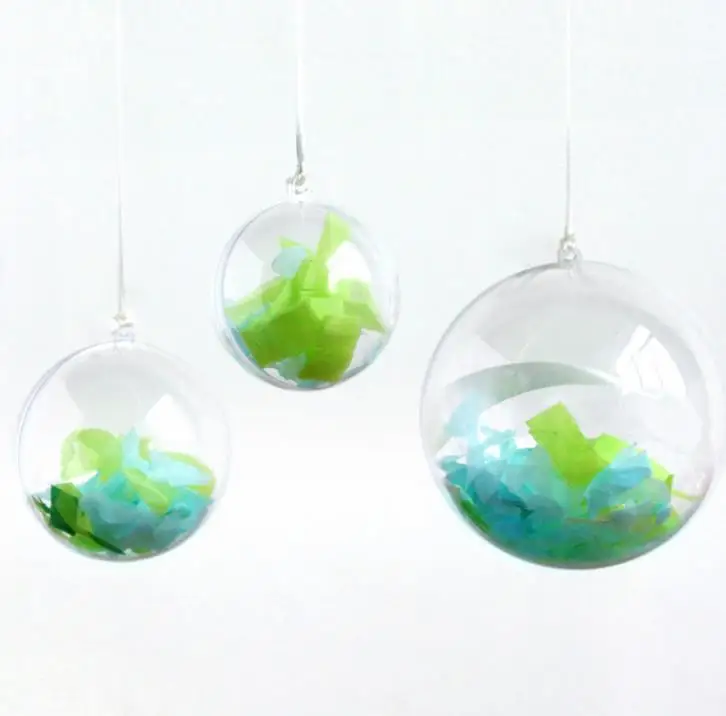Прозрачный пластиковый подарочный шар для рукоделия прозрачная акриловая