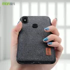 Чехол для Mi A2, чехол MOFI для Xiaomi Mi A2, задний тканевый деловой чехол для xiaomi mi 6X, мягкий силиконовый чехол с краями miA2, чехол с полным покрытием