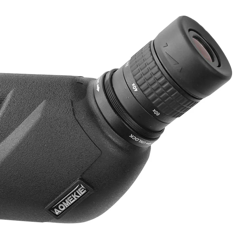 AOMEKIE 20-60x60 Zoom Зрительная труба Bak4 призма Оптический Объектив водонепроницаемый монокулярный телескоп со штативом для наблюдение за птицами, охота