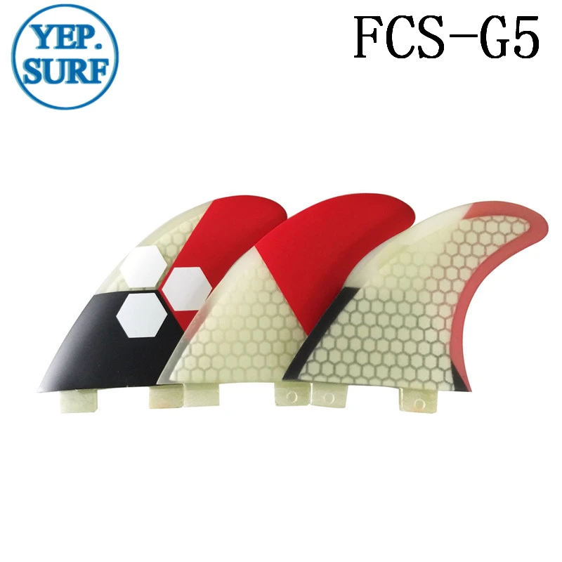 Плавник для серфинга FCS G5 Fin сотовый плавник доски 5 цветов Серфинг Quilhas