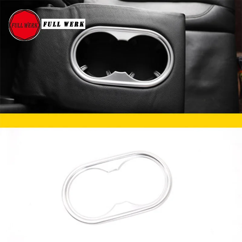Автомобильные SS Alu легированные задние сиденья держатель стакана воды Накладка