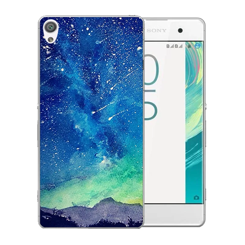 Мягкий силиконовый 5 0 дюйма для Sony Xperia XA F3111 чехол телефона с розовым узором