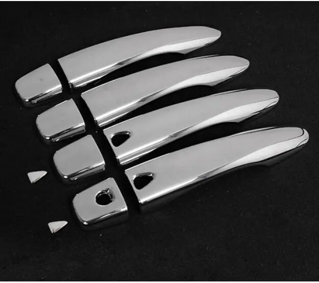FIT FOR Nissan QASHQAI J11 2014 2015 2016 CHROME DOOR HANDLE COVER BOWL CUP CAP TRIM INSERT BEZEL MOLDING SMART KEY | Автомобили и