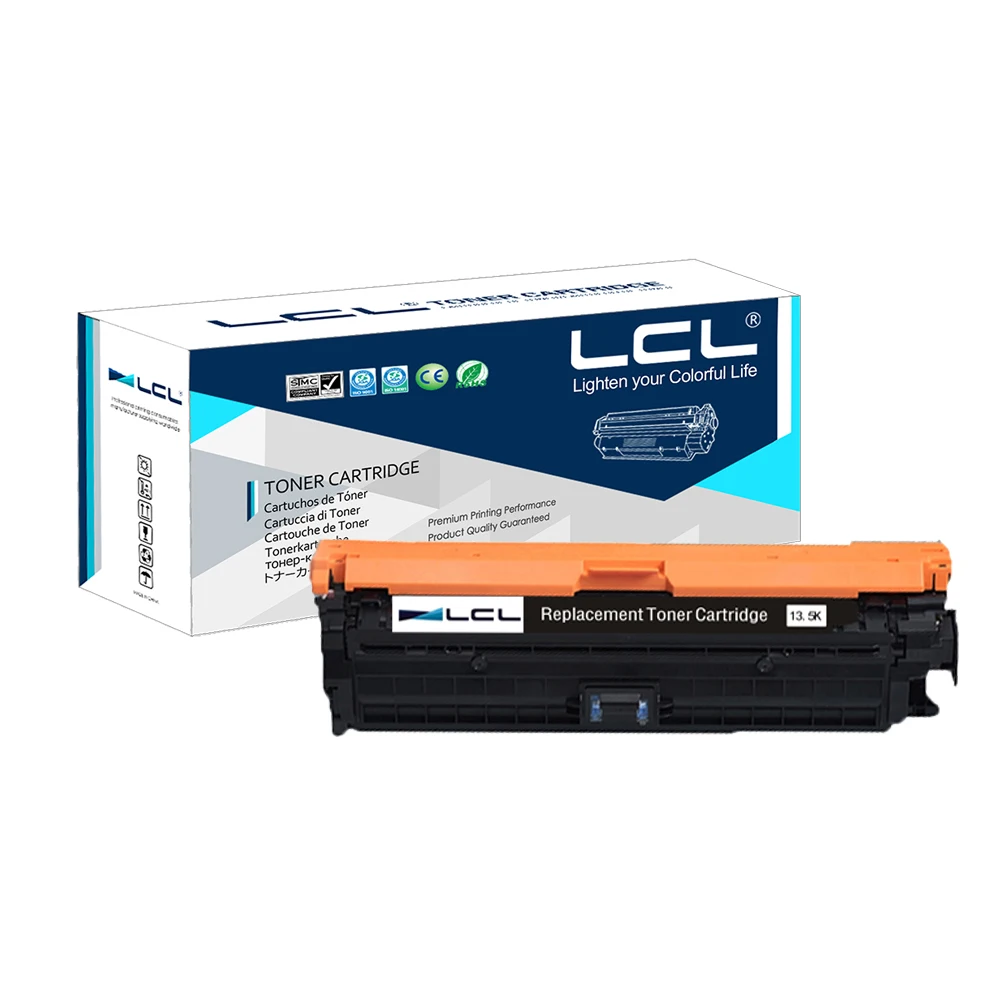 LCL 650A CE270A CE271A CE272A CE273A (4 Pack) Тонер картридж совместим с HP Color LaserJet Enterprise CP5525 CP5525dn|toner