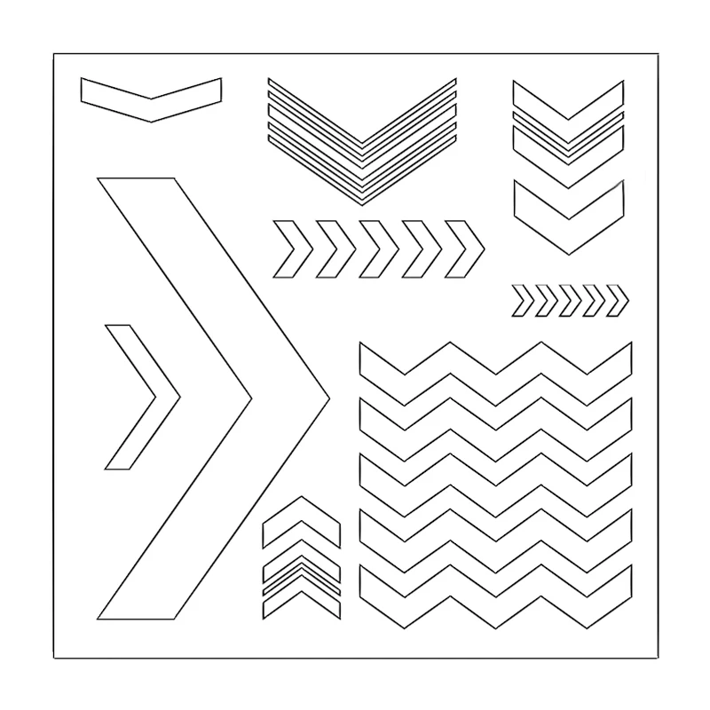 Ускорение полоса знак трафарет для DIY Скрапбукинг Новый 2019 Сделай Сам