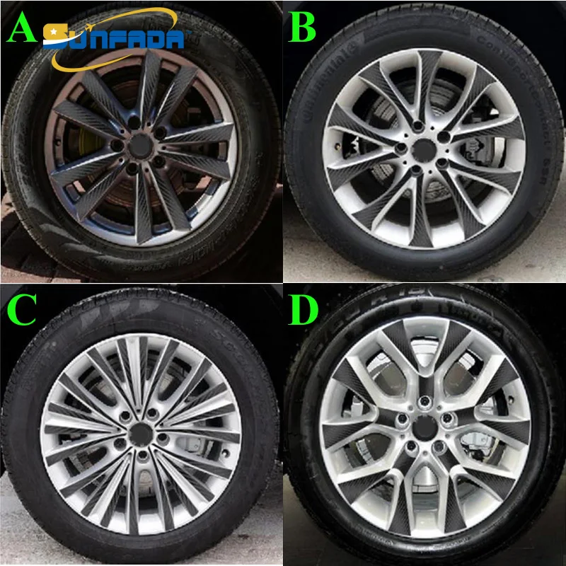 SUNFADA углеродного волокна виниловая наклейка на ступицу колеса Крышка для BMW X5 2014