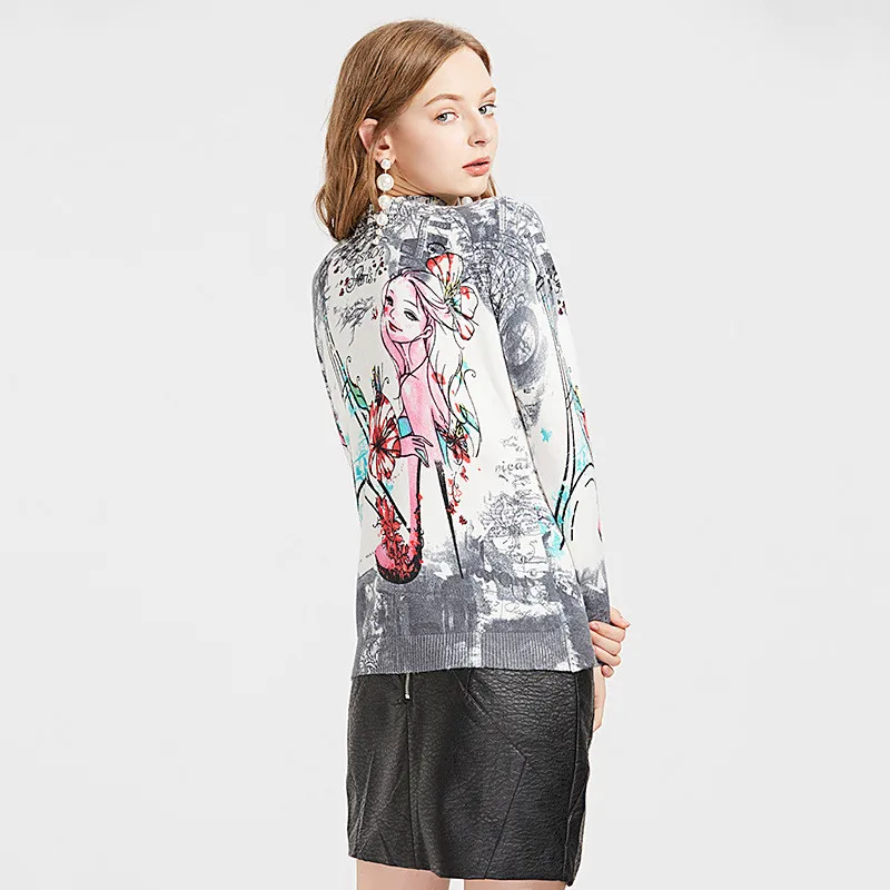 

TUHAO Fashion Girl Printed Pullover and Sweater Autumn Winter Tops Casual Outerwear Ladies Sweaters Shirts TH1904