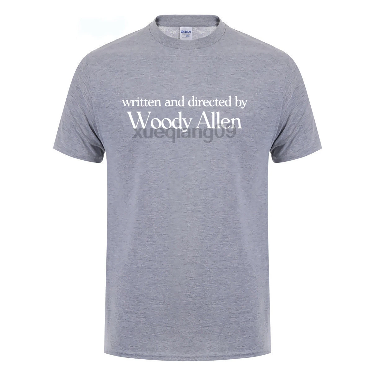 Written and Directed By Woody Allen T-Shirt Funny T Shirts Casual Cotton O-Neck Broadcloth Short Sleeve Shirt Men | Мужская одежда