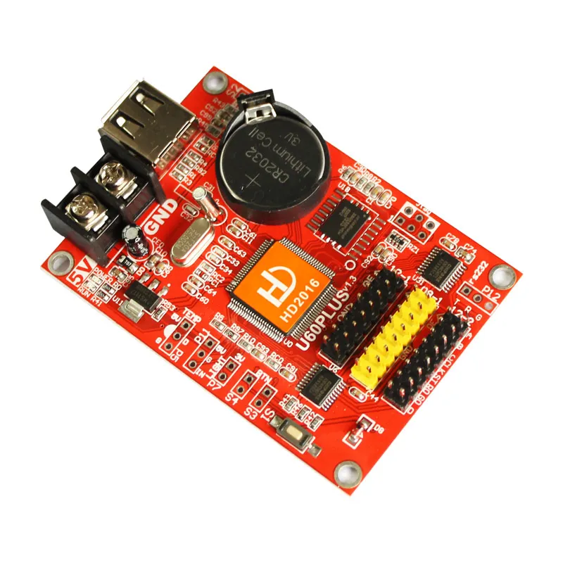 Huidu HD-U60 + HD U60 USB Одиночная и Двухцветная светодиодная карта управления