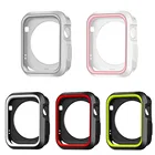 Двойной Мягкий силиконовый чехол DAHASE для Apple Watch, чехол с полной защитой для iWatch серии 1, 2, 3, 42 мм, 38 мм