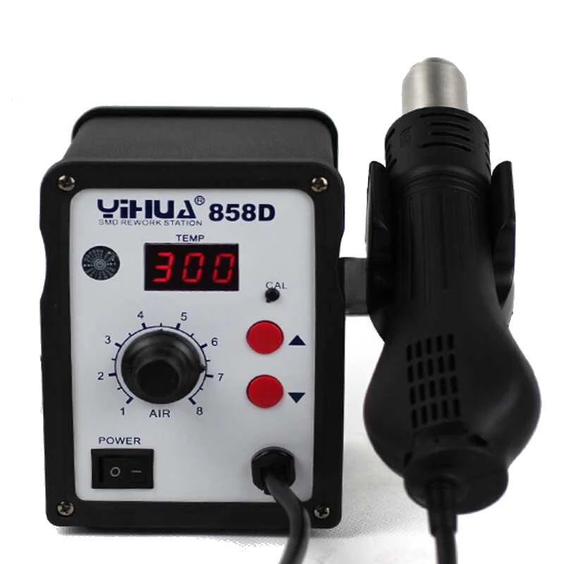 110 В/220 В YIHUA 858D горячего воздуха SMD паяльная станция Тепловая пушка SMT припой