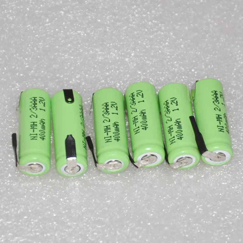 Аккумуляторные батарейки 3 4 6 шт. 1 2 В 2/3 дюйма 400 мАч|rechargeable battery|battery abattery 400mah |