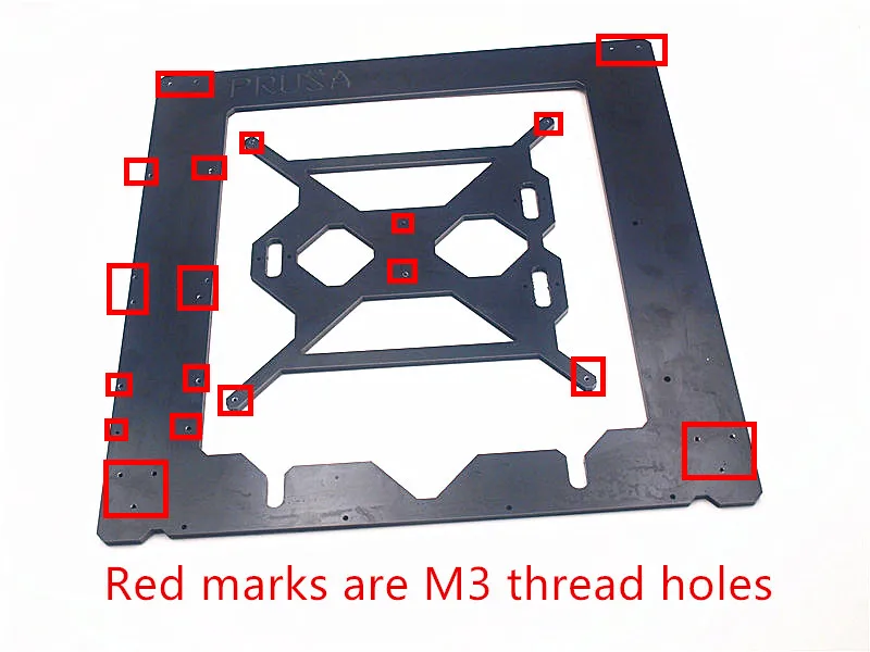 

Reprap Prusa i3 MK2 aluminum composit Single frame heating bed 6mm Melamine CNC made