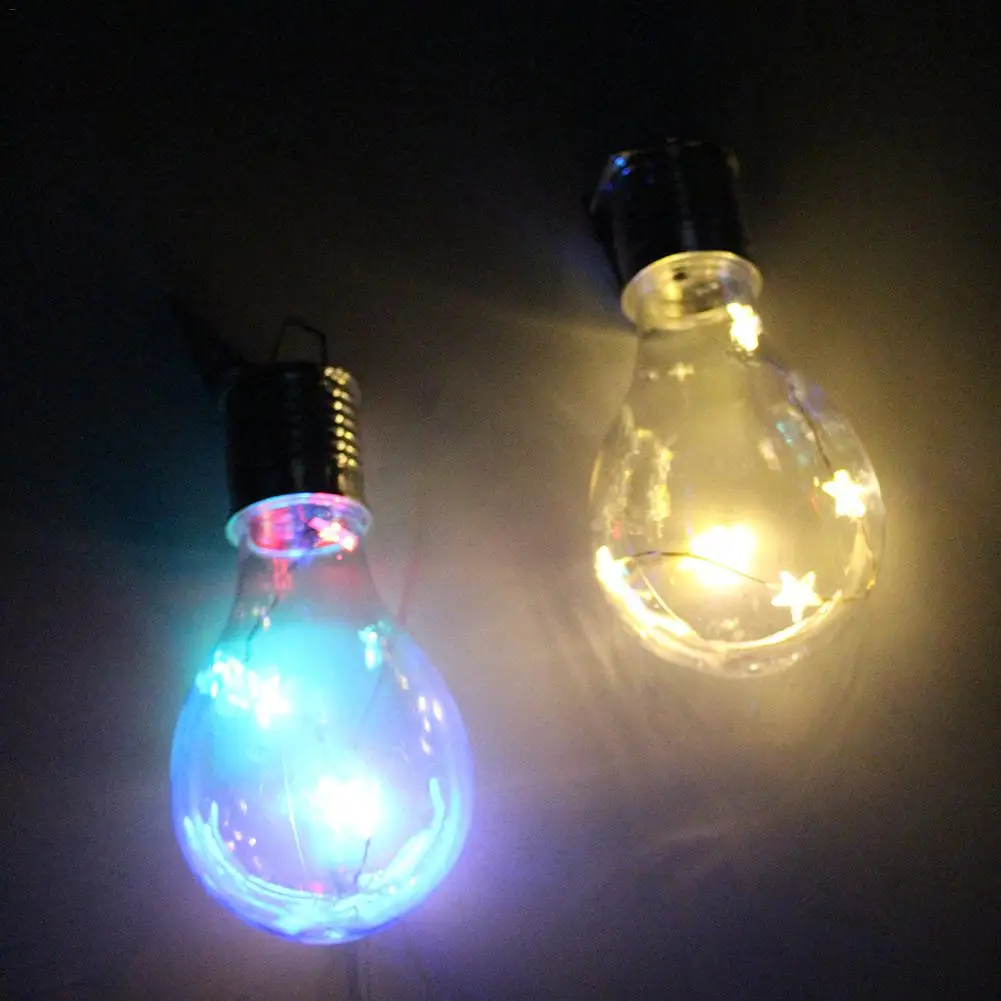 5LED Солнечная лампочка Водонепроницаемая IP65 35lm Светодиодная лампа 0 6 W Звезда