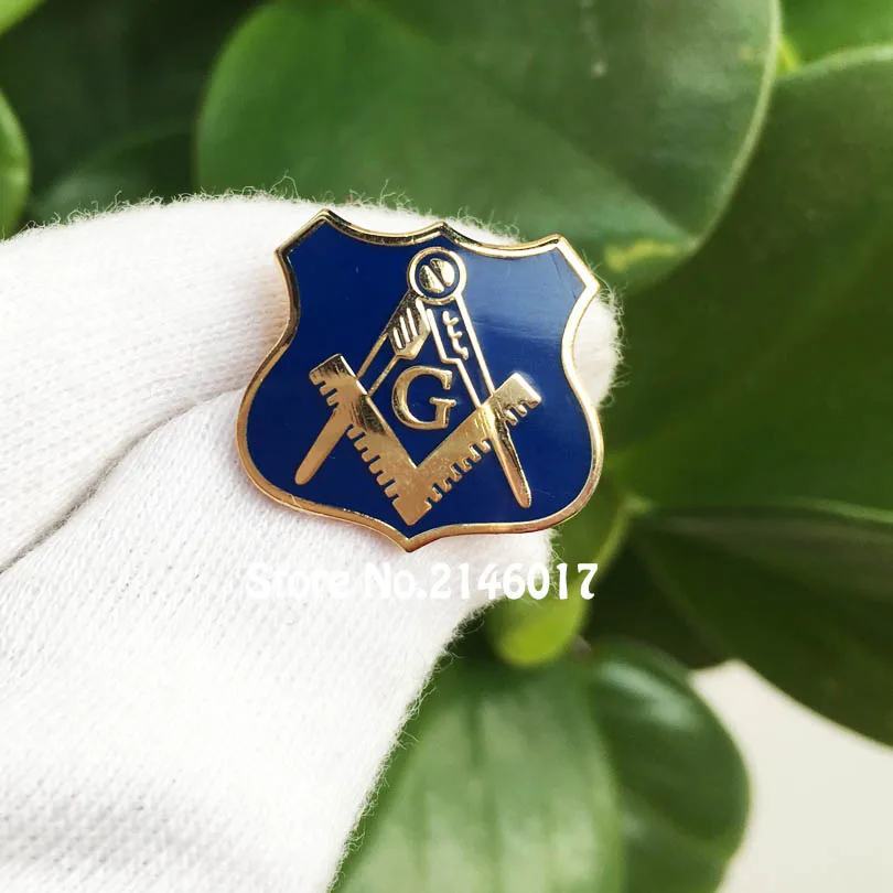 

10pcs Free Masons Badge Metal Craft Lodge United Kingdom UK Flag Masonic Freemason Pin Brooch Customized Soft Enamel Lapel Pins