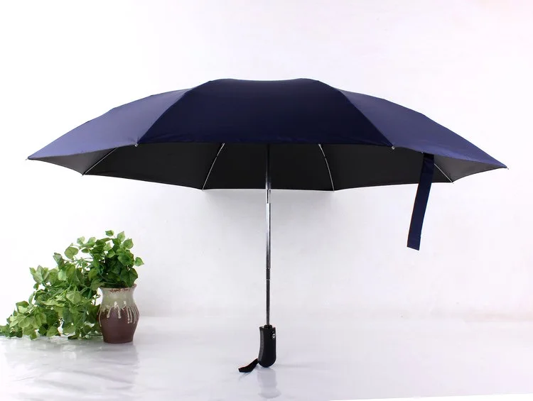 Автоматический складной обратный зонтик дождь женщины три раза Guarda Chuva