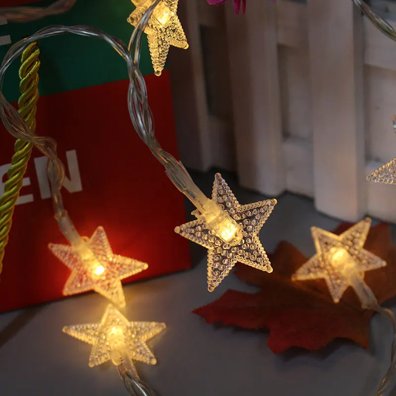 3 м 20 LED USB в форме звезды гирлянды светодиодные сказочные огни Рождественские