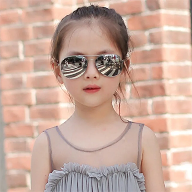 

DJXFZLO Pretty Goggles Girl Alloy Sunglasses Fashion Boy Girl Child Classic Vintage Cute Sunglasses UV400