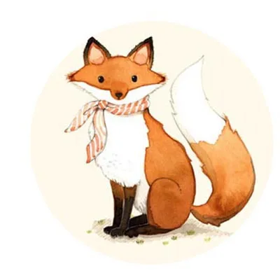4 style Cute Catoon Design Vintage Fox Brooch Pins Jewelry Glass Creature Brooches Animal Art Picture badges Gifts | Украшения и