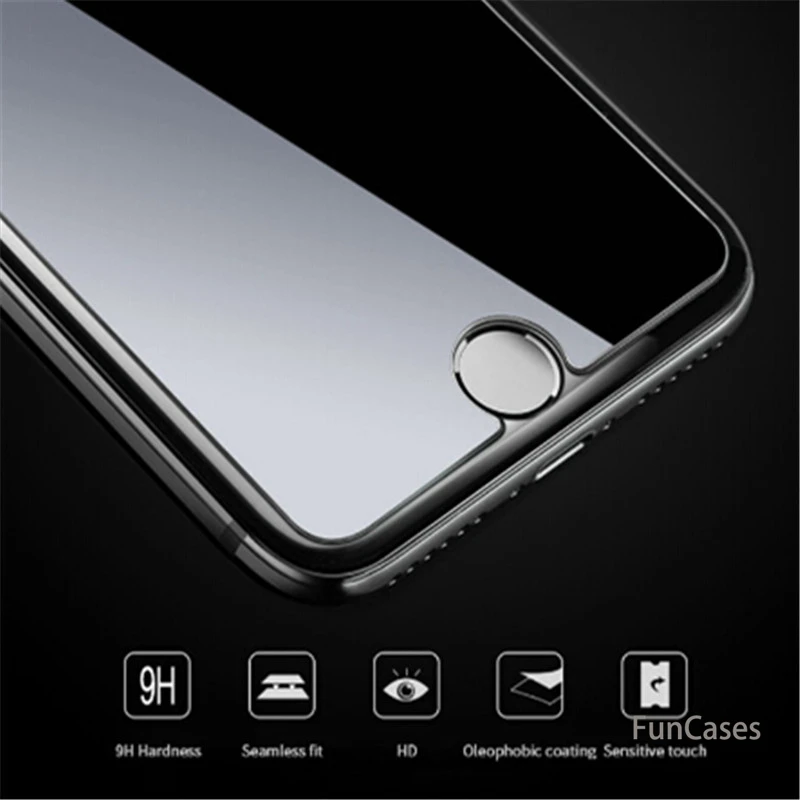 Прозрачное закаленное стекло для iPhone 7 7plus Взрывозащищенный протектор экрана Apple