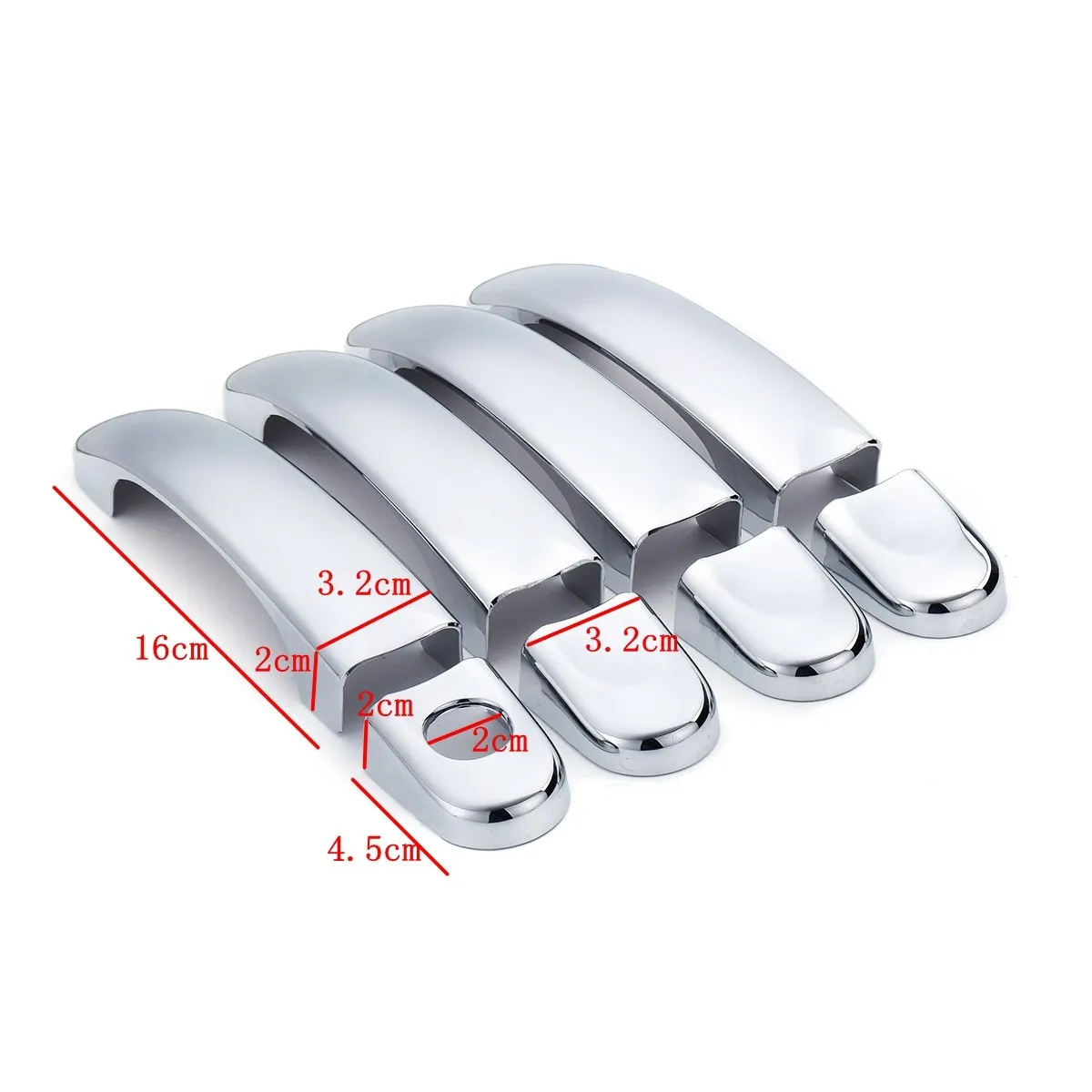8 шт. ABS хромированные покрытия для дверных ручек Trim VW Touran/Caddy/Multivan 2003 2004 2005 2006 2007 2008