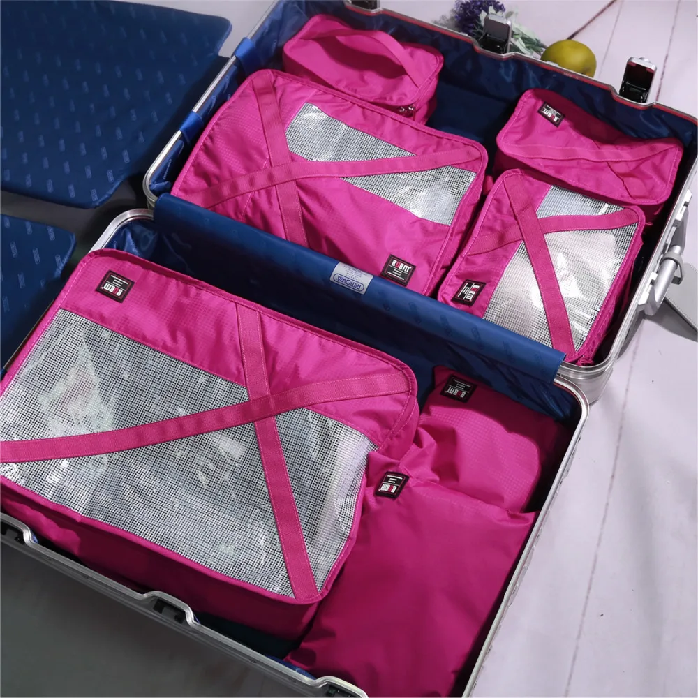 7 комплектов дорожный органайзер для одежды и туалетных принадлежностей| |