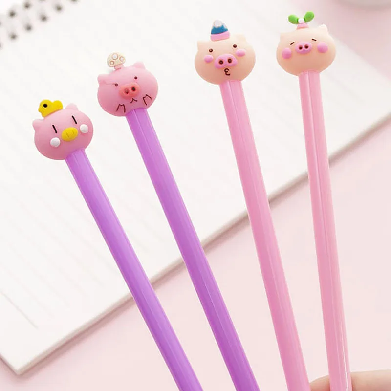 Милая гелевая ручка Kawaii Pig Emotion в Корейском стиле для школы и офиса аксессуары Kawai