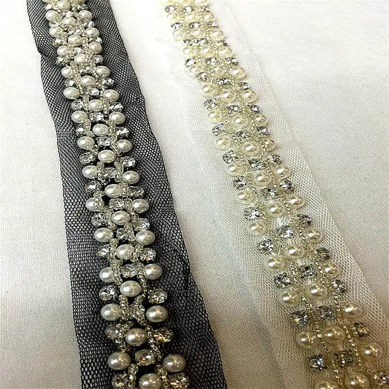 DoreenBeads свадебное платье на сумку юбку с имитацией жемчуга кружевной лентой и