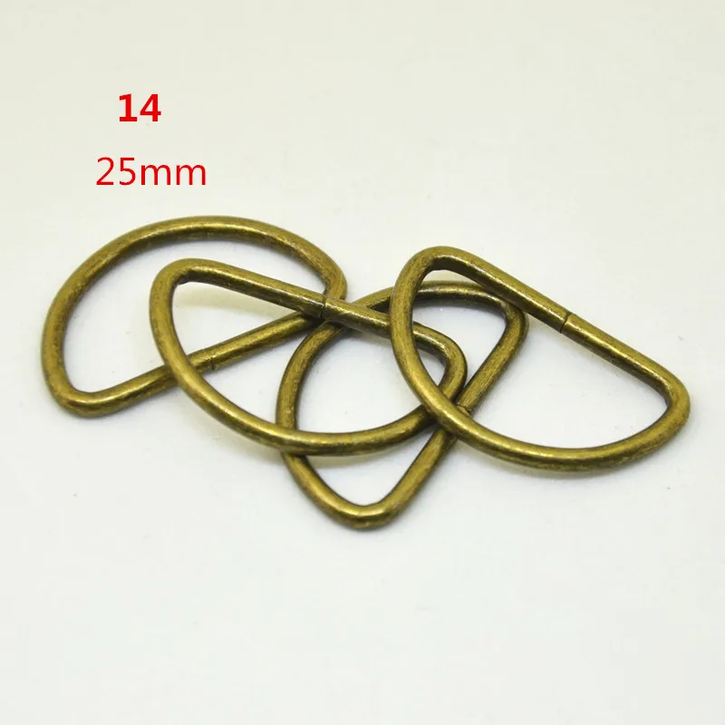 Металлический d образная Пряжка 0 4 ''/0 48''/0 6 8''/1/1.5''IN NonWelded D ди кольцо