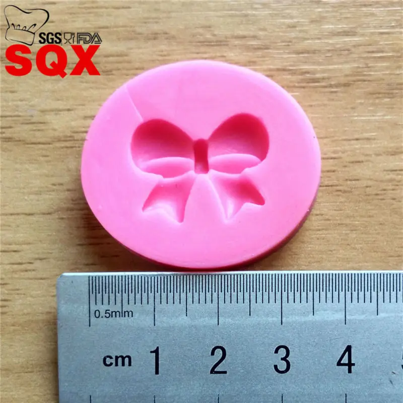 Мини 3d бант силиконовая форма для торта помадки инструменты украшения