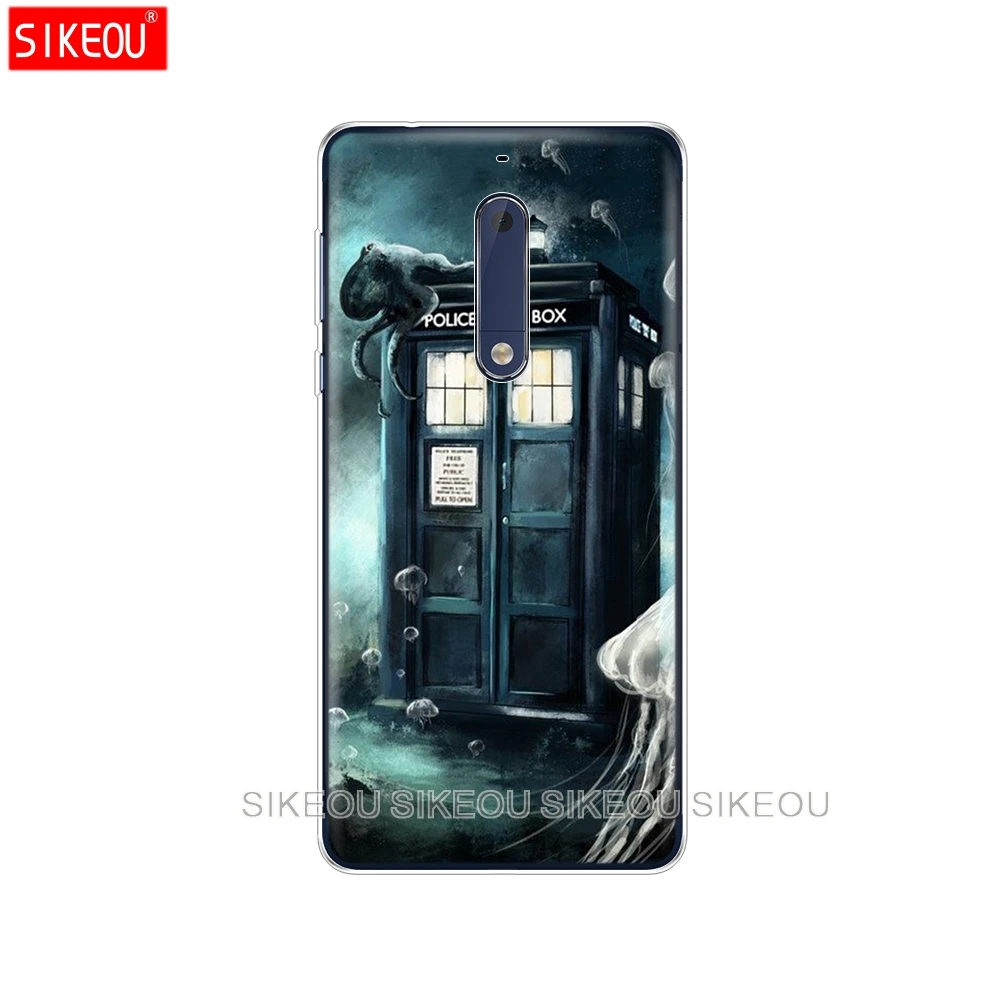 Силиконовый чехол для телефона Nokia 5 3 6 7 PLUS 8 9 /Nokia 1 2 2018 Tardis Box Doctor Who | Мобильные