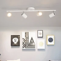 2018 new fashion art tube ceiling lamp adjustable angle gu10 spotlights backdrop lighting fixture spot lighting lamp
