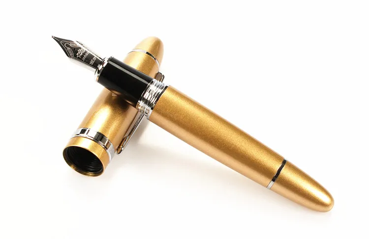 JINHAO 159 18KGP 0 7 мм среднее перо с широким основанием авторучка бесплатно черной