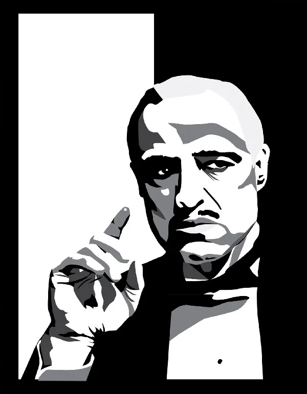 Рамка сделай сам Marlon Brando The Godfather Постеры фильма и печать ткани шелковый принт